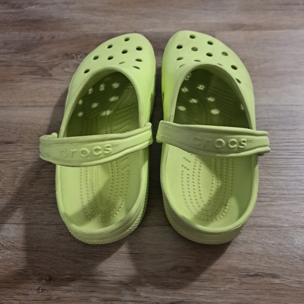 CROCS Men's Lime Green Sports Mode Shoes Size 12 - Picture 5 of 10